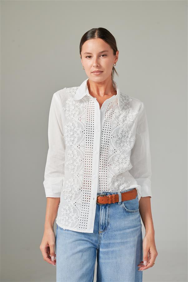 Camisa Vallys Bordada